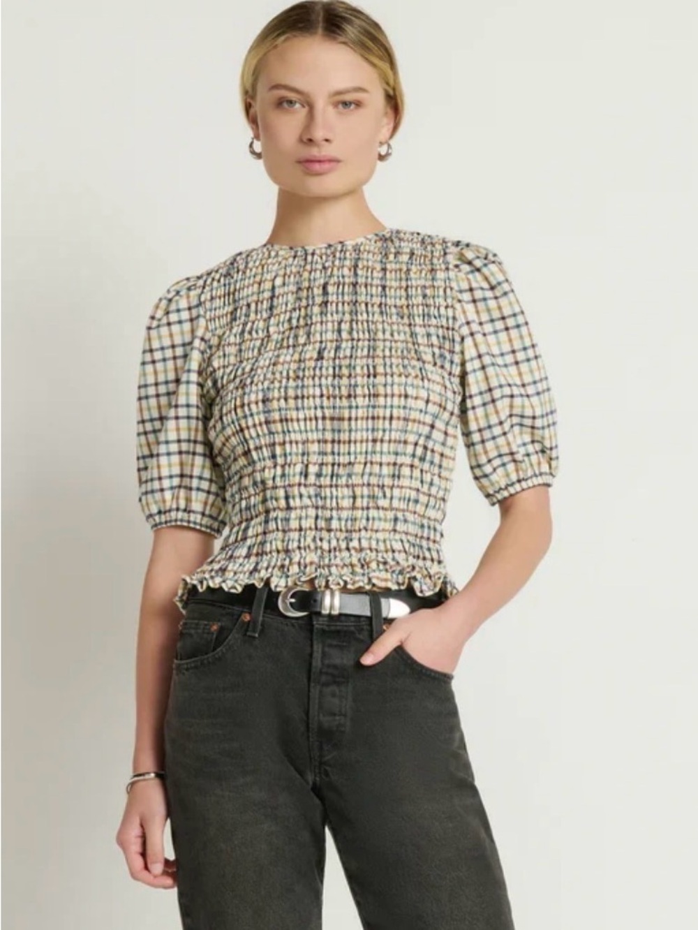 Nation LTD. Brinley Smocked Top